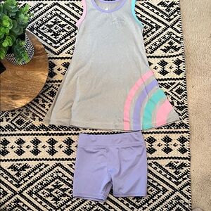 Body Glove Gray and Pastel Kids Tank Top Set